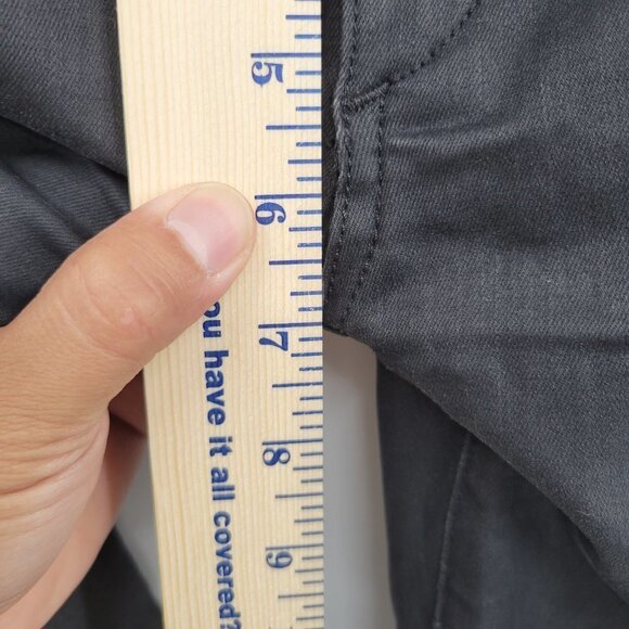 Rag & Bone Women Black Lamb Leather Cotton Low Rise Skinny Moto Jeans Size 24 - Picture 8 of 13